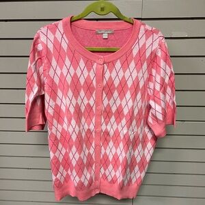 Woman Within Women’s Peach Color Cardigan Size L. New!